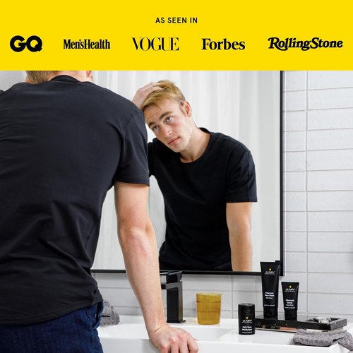 Lumin Charcoal Face Wash for Men - Daily Detox Cleanser, Hydrating & Exfoliating, 3.4oz
