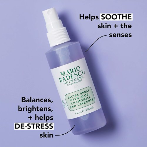 Mario Badescu Facial Spray - Hydrating Aloe, Chamomile & Lavender Mist for All Skin Types | Restores Balance & Brightness