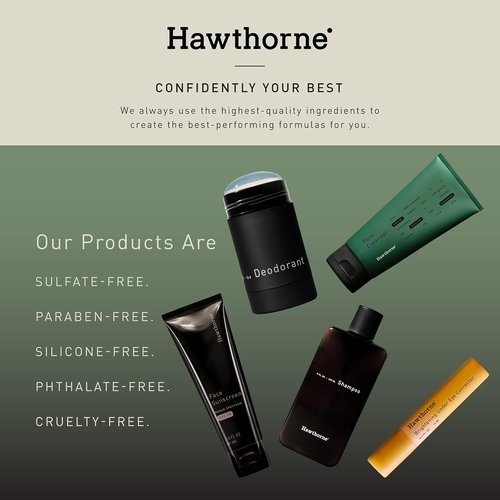 Hawthorne Men's Face Lotion - Medium Weight Moisturizer with Aloe & Tiger Grass | 4 FL OZ for Normal to Dry Skin