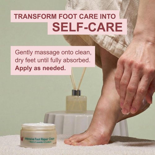 Kerasal Intensive Foot Repair Cream - Lactic Acid & Lavender for Deep Moisturization | 4 oz