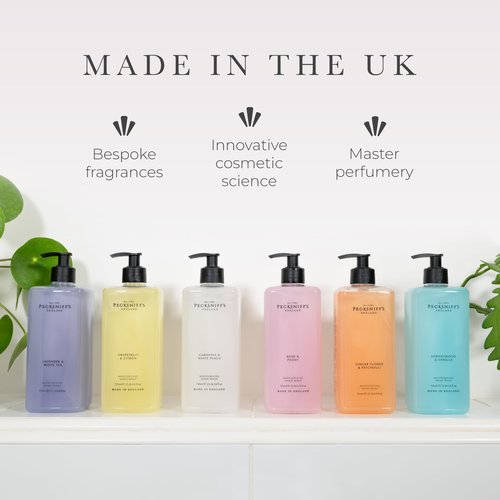 Pecksniff's Grapefruit & Citron Hand Wash – Luxury Liquid Hand Soap 725 ml/24.52 fl oz, Softening, Hydrating, Revitalising, Cruelty-Free, Made in England
