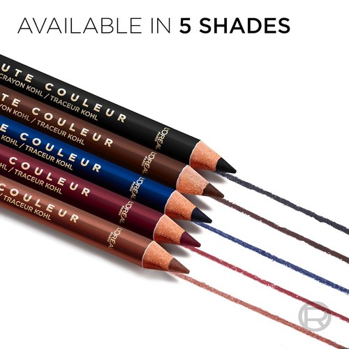 L'Oreal Paris Kohl Eyeliner Pencil - Intense Gel-Like Formula for 12HR Wear | 160 Bronze Chiffon