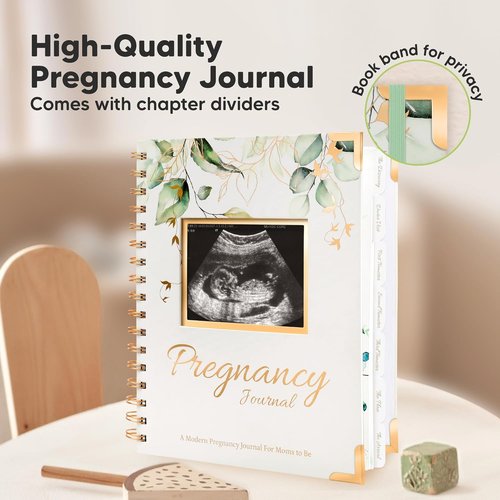 Alpine Pregnancy Journal | Beautiful 90-Page Hardcover Memory Book for First-Time Moms