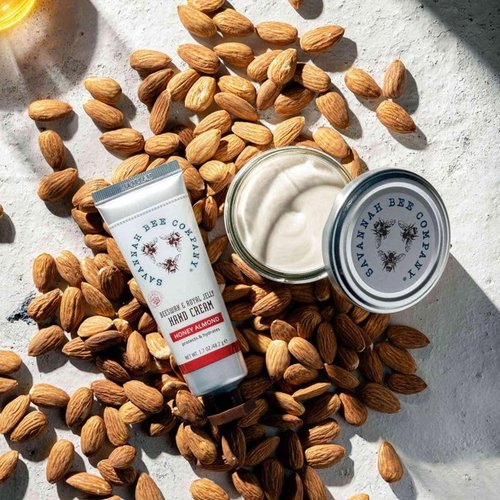 Savannah Bee Company Luxe Hand Cream Set - Rich Natural Honey Almond - Soothing Rosemary Lavender - Vitamin-Rich Dual Scent