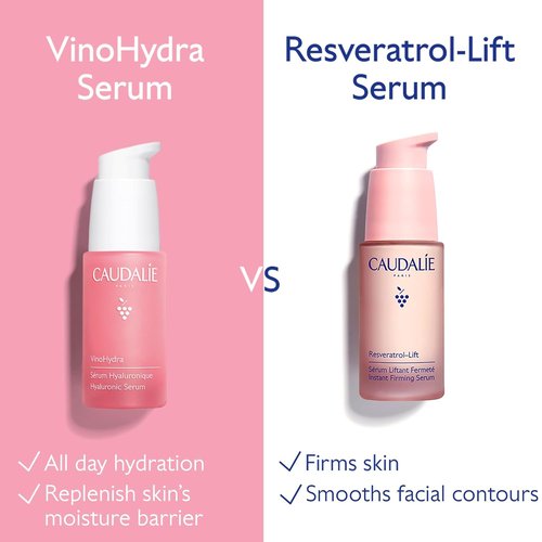 Caudalie VinoHydra Hyaluronic Acid Serum - Hydrating & Soothing Formula | 30 mL, Vegan & Dermatologically Tested