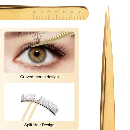 SOLO Straight Tip Lash Tweezer for Eyelash Extensions | Rust-Resistant Eyelash Tweezer for Isolation & Classic Lash Application | Professional Tweezers for Eyelash Extension & Lash Artists