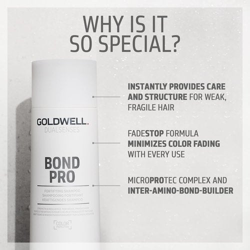 Goldwell Bond Pro Shampoo - Fortifying & Strengthening Formula for Healthy Hair