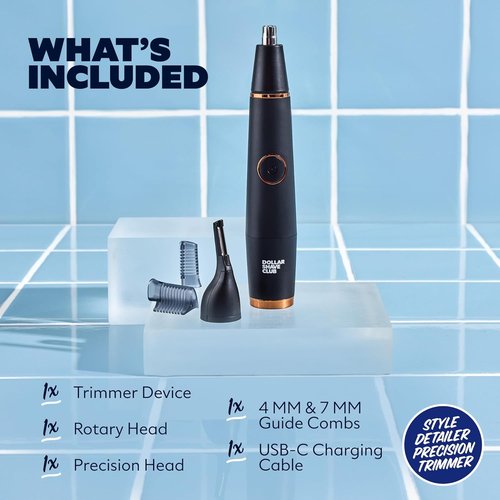 Dollar Shave Club | Precision Trimmer for Nose, Ears, Brows & Sideburns - Style Detailer