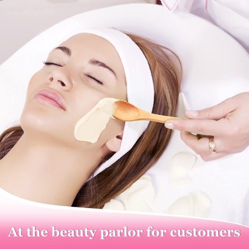 36 Pieces Small Wooden Spoons Wooden Makeup Spatulas Cosmetic Spoons Mini Nature Beauty Scoop for Women Girls Mixing Makeup, Facial Cosmetic, Skin Care