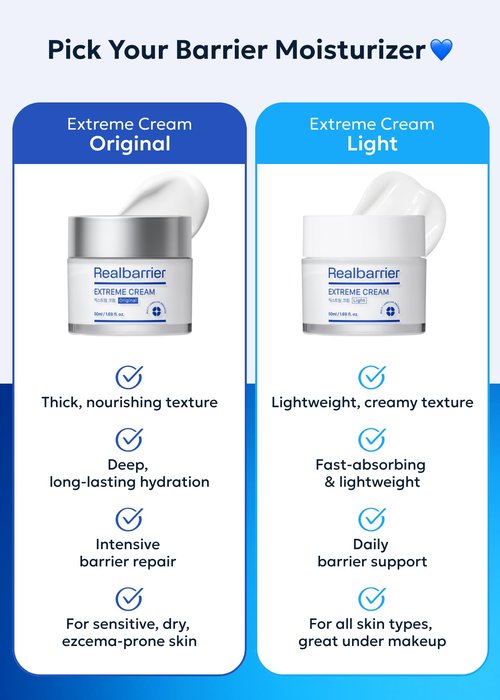 Real Barrier | Extreme Cream | Korean Moisturizer Face Cream, Korean Skin Care | Rich Face Lotion for Sensitive Skin | Hydrating Face Moisturizer with Hyaluronic Acid and Ceramides | 1.69 fl oz (50ml)