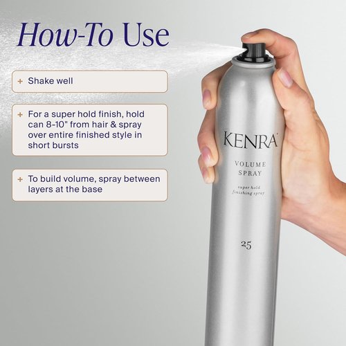 Kenra Professional Volume Spray 25 - Super Hold Finishing Hairspray | Flake-Free & Fast-Drying | All Hair Types