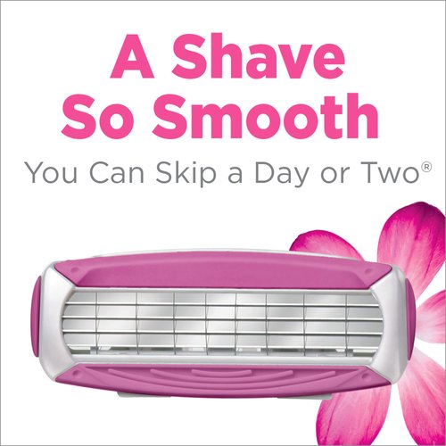 Schick Quattro Womens Value Pack with 1 Razor and 4 Razor Blade Refills