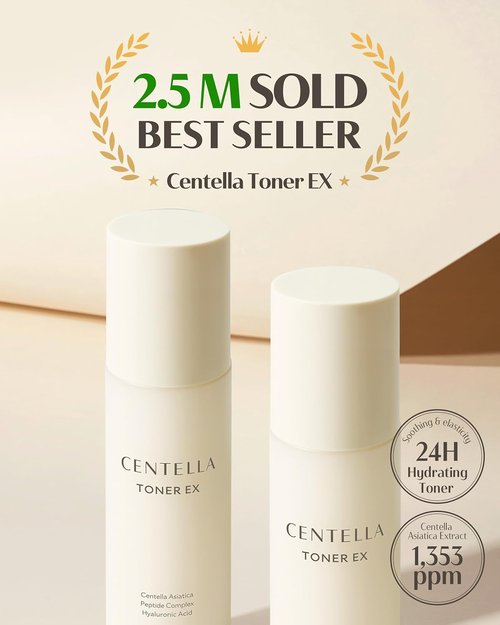 DR.PEPTI Centella Milky Toner EX - 63% Centella & 8-Type Hyaluronic Acid for Dry Skin - 6.09 fl oz
