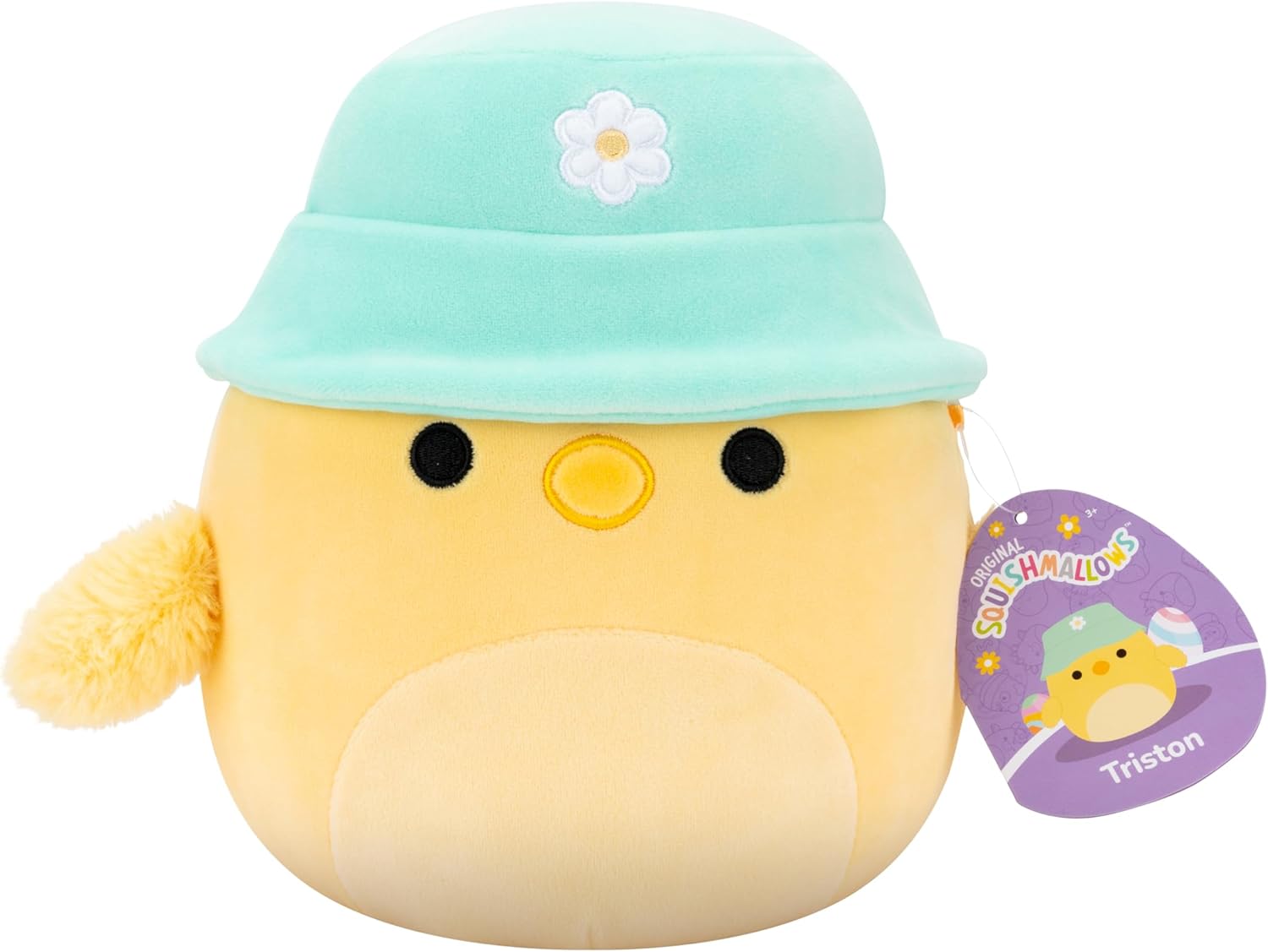 Squishmallows 8-Inch Triston The Yellow Chick Plush Toy - Official Jazwares Collectible