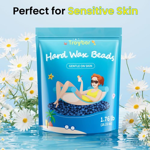 Troyber Hard Wax Beads for Hair Removal, Refill Wax Beads (28.2 Ounce)