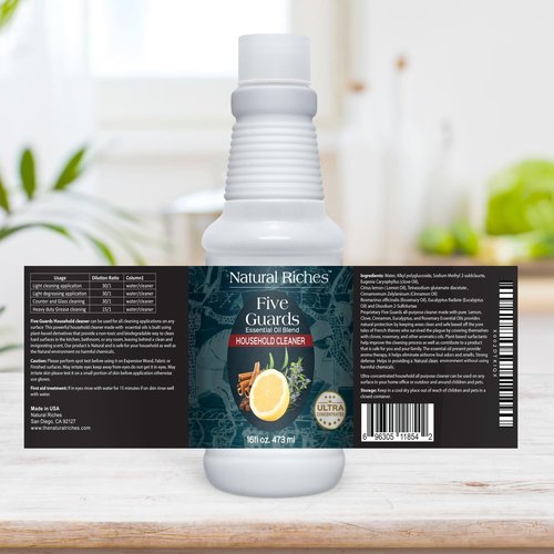 Natural Riches Household Cleaner - Essential Oil Blend for Deep Cleaning | 16 Fl Oz