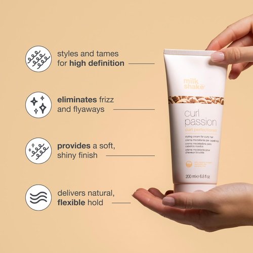 milk_shake Curl Passion Perfectionist - Curl Defining Cream Tames Frizz | 6.8 fl oz (200 ml)