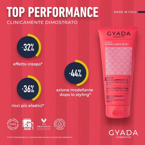 GYADA Curl Defining Cream - Frizz Control Leave-In for Curly & Wavy Hair with Argan Oil | Vegan & Cruelty-Free - 6.76 fl oz