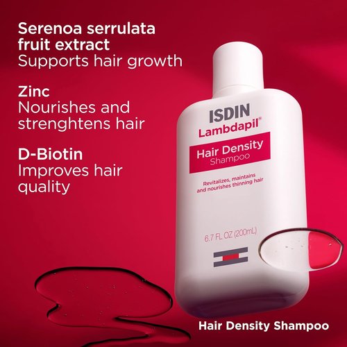 ISDIN Lambdapil Hair Volumizing Shampoo - Boost Hair Density for Thinning Hair | 6.7 FL OZ (200ml)