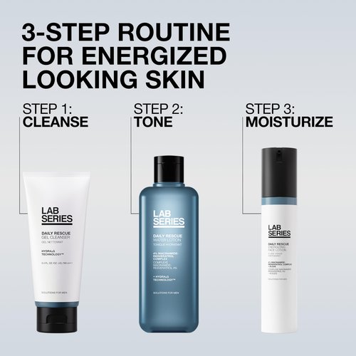 Lab Series Men's Daily Rescue Energizing Face Lotion - Face Cream Moisturizer - Anti Aging, Hydrating & Moisturizing - Skin Care for Men, 1.7 Fl Oz