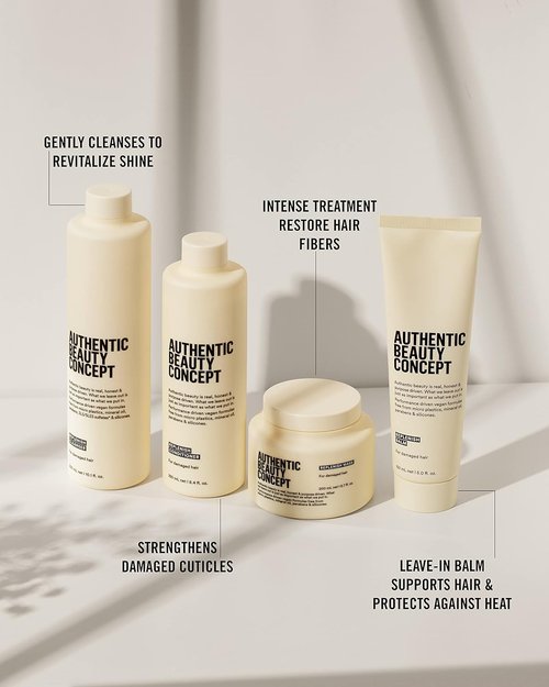 Authentic Beauty Concept Replenish Mask - Strengthens Damaged Hair Fiber | Vegan, Cruelty-Free, Silicone-Free