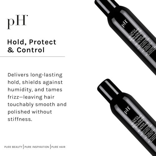 pH PURE HAIR Extra Hold Hairspray - Strong Anti-Frizz & Humidity-Resistant Formula - 10.1 oz