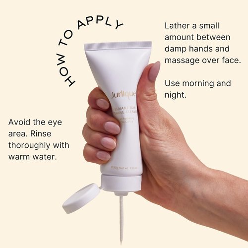 Jurlique Radiant Skin Foaming Cleanser - 2.8 fl oz | Gentle Facial Cleanser for All Skin Types