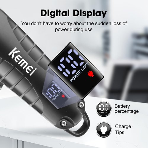 KEMEI Professional Hair Clippers Set for Men,Cordless Rechargeable Hair Clippers Kit, Clippers and Trimmer Set for Hair Cutting, Haircut Clippers,Gifts for Men