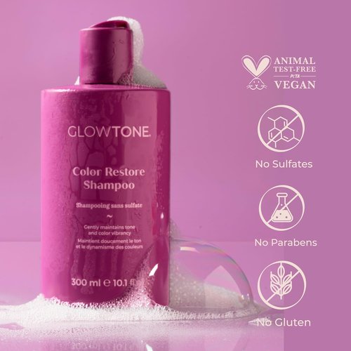 GLOWTONE™ Color Care Shampoo & Conditioner Duo - Anti-Fade, High Shine Formula for Color-Treated Hair with Argan & Pomegranate Oil
