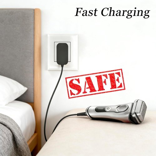 Braun 12V Charger - Compatible Power Adapter for S3, S6, S7, S8, S5, S9 Electric Razors | Wall Charging Cord