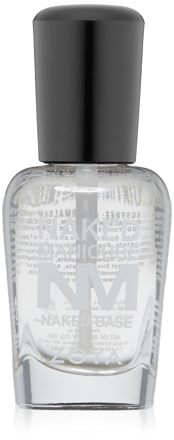 ZOYA Naked Manicure Base Coat - Clear Finish for Flawless Nails | 0.5 fl. oz.