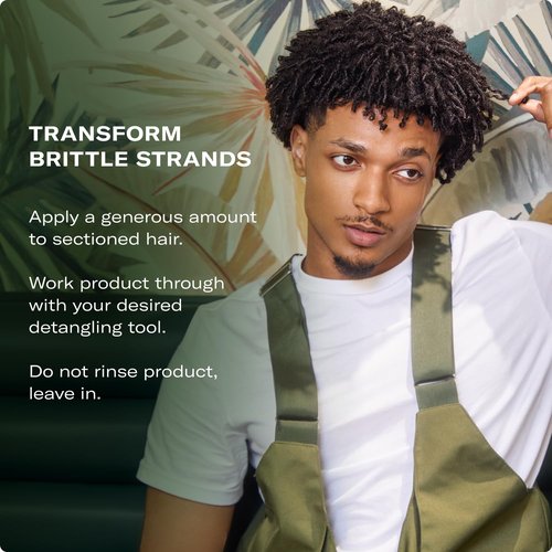 Mielle Organics Rosemary Mint Leave-In Conditioner - Hydrating Curly Hair Moisturizer with Biotin (12 Oz)