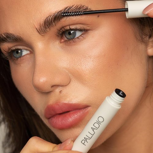 Palladio Brow Laminating Gel - Strong Hold Eyebrow Glue for Sculpted, All-Day Wear | Vegan & Cruelty-Free, Clear