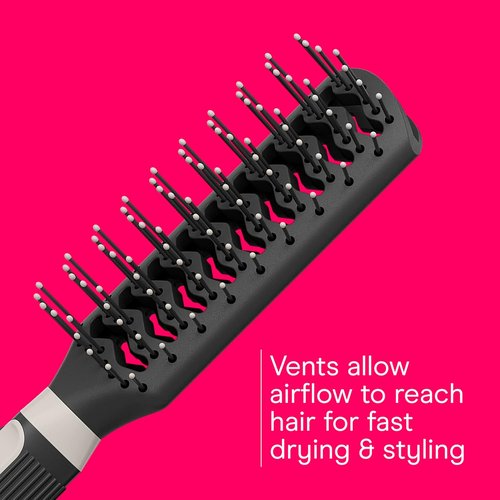 Conair Grip & Lift Vent Hairbrush Set - Full & Mid-Size Nylon Bristle Brushes for Blowout Styling
