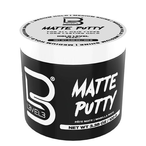 L3 Level 3 Matte Putty - Texturizing Hair Grooming Product for Men & Women - 3.5 Ounce Matte Finish