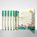APUREE Organic Cuticle Oil Set (6pcs) | 100% Bio-Based | For Nail Dermatitis & Cracked Cuticles | USDA Verified | Hexane Free | Vegan