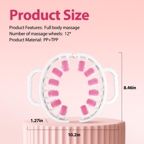 Docemel Lymphatic Drainage Massager Roller–Fascia Blaster Tool for Legs,Thighs,and Calves –Deep Tissue Body Sculpting and Anti-Cellulite Massager Tool