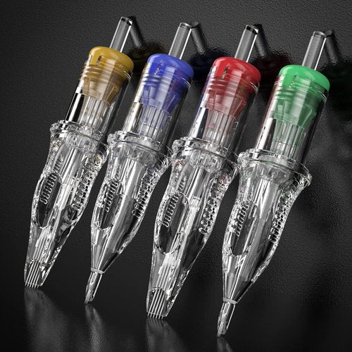 Dragonhawk Extreme Tattoo 50Pcs Cartridges Needles Mixed Sizes 1003RL 1005RL 1007RL 1205RS 1207RS EX-3 (#10RL+12RS-50PCS)