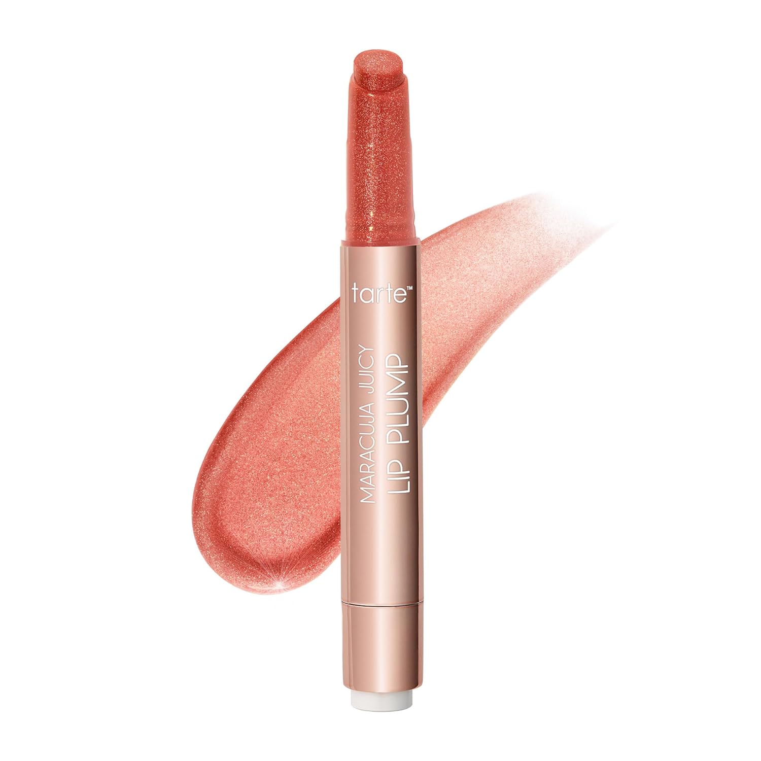 Tarte Maracuja Juicy Shimmer Glass Lip Plump - Hydrating Lip Gloss Balm with Hyaluronic Acid & Vitamin E, Vegan