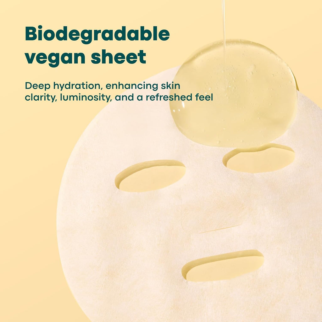 Vita C Jelly Mask - Brightening Korean Skin Care for Dark Spots & Wrinkles | Hydrating with Vitamin C & Retinol, 10 Sheets