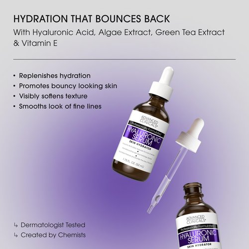 Advanced Clinicals 3 Pack Face Serum Essentials Set | Brightening Vitamin C, Firming Retinol, & Hydrating Hyaluronic Acid Serum Gift Box | Travel Size Gift For Women | Anti Aging Skin Care Products