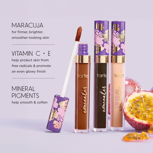tarte maracuja creaseless full-coverage concealer – Waterproof Longwear with Vitamin C to Hydrate look of Dark Circles, Blemishes & Discoloration, Vegan & Cruelty-Free, full size, fair-light neutral