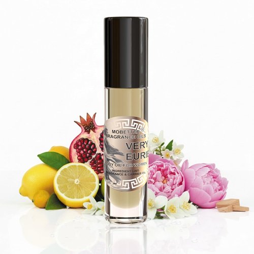 MOBETTER Fragrance Oils - Very Eurie Body Oil for Women | 0.33 Oz Roll-On Glass Bottle, Travel Size