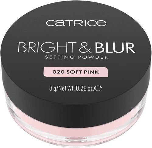 Catrice Bright & Blur Loose Setting Powder - Fragrance-Free, Lightweight Formula | Vegan & Cruelty-Free (Soft Pink)