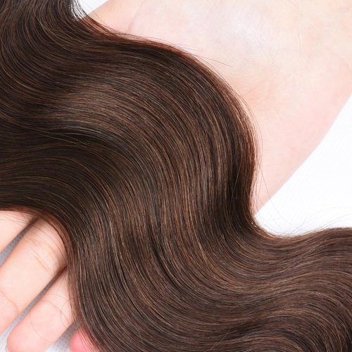 FuivJuix #4 Brown Bundles Body Wave Bundles Human Hair 14 16 18 Inch Brazilian Virgin Hair Chocolate Body Wave Bundle Human Hair Extensions 150 Gram