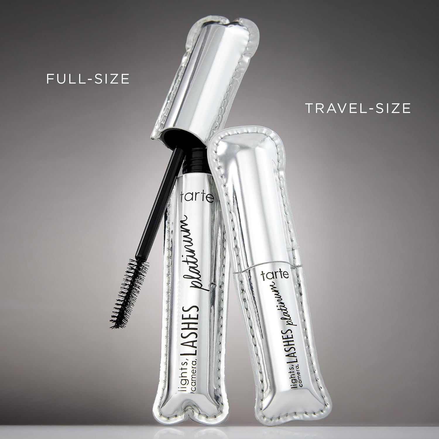 Tarte Lights, Camera, Lashes Platinum Volumizing Mascara - Black Tinted Peptide Formula for Volume & Length, Vegan & Cruelty-Free
