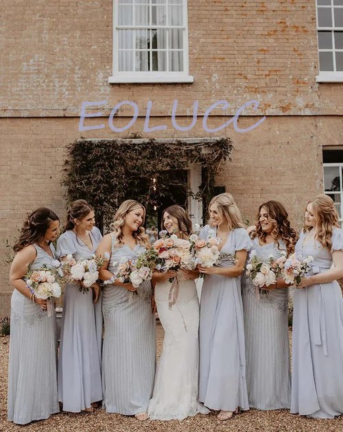 EOLUCC Bridesmaid Proposal Gifts Letter Cosmetic makeup bag bulk for Wedding Party Favors Bachelorette party decorations Makeup Pouch Birthday Toiletry Organizer Bag Makeup Case Gift (Blue)