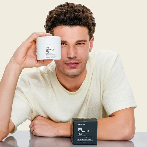 **THE GLOW UP Rice Toner Pads - Daily Exfoliating Facial Pads with Centella, AHA, PHA & Niacinamide for Brightening & Acne Care**