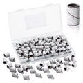 Makartt Sanding Bands for Nail Drill - 100 Pcs Nail File Sanding Bands for Drill Bits #240 Medium Grits for Acrylic Nails Gel Removing and Shaping, Upgrade Thicker Durable Sanding Drill Bit, White