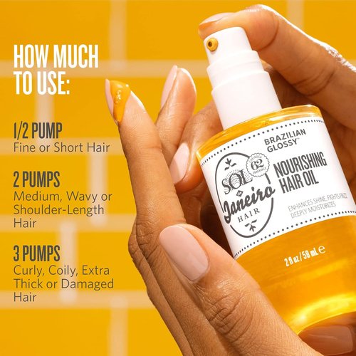 Sol de Janeiro Brazilian Glossy Nourishing Hair Oil - Frizz Control & Shine Boost